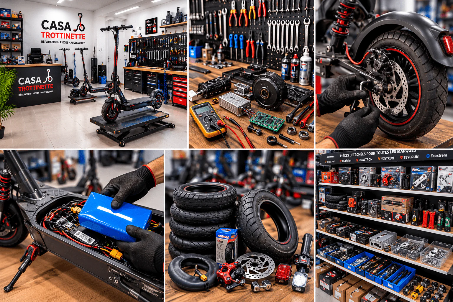 Atelier réparation trottinette Casablanca